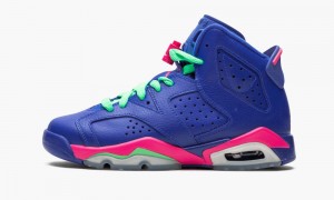 Nike Air Jordan 6 Retro (GS) 'Game Royal' Schoenen Kinderen Blauw Gekleurd Nederland | 573420-YEN