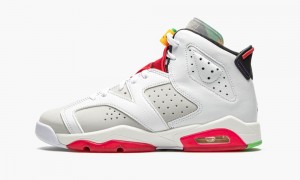 Nike Air Jordan 6 Retro GS 'Hare' Schoenen Kinderen Grijs Zwart Wit Nederland | 243918-EPI