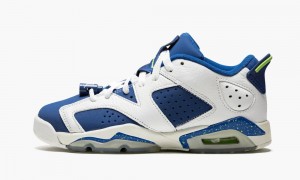 Nike Air Jordan 6 Retro Low BG 'Seahawks' Schoenen Kinderen Wit Groen Blauw Nederland | 169840-RJI