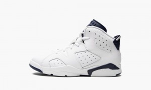 Nike Air Jordan 6 Retro PS 'Midnight Navy 2022' Schoenen Kinderen Wit Donkerblauw Nederland | 641875-KFE