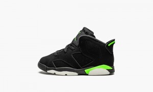 Nike Air Jordan 6 Retro (TD) 'Electric Green' Schoenen Kinderen Zwart Groen Nederland | 102469-KJR