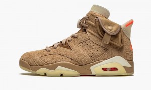 Nike Air Jordan 6 Retro 'Travis Scott - British Khaki' Schoenen Heren Khaki Nederland | 306752-HPG