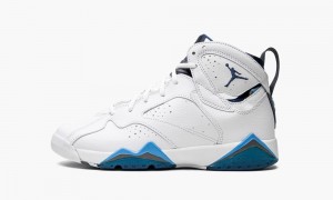 Nike Air Jordan 7 Retro BG 'French Blue' Schoenen Kinderen Wit Nederland | 597423-SRO