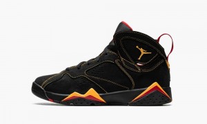 Nike Air Jordan 7 Retro GS 'Citrus 2022' Schoenen Kinderen Zwart Oranje Rood Nederland | 935718-SMX