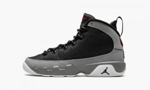 Nike Air Jordan 9 Retro GS 'Particle Grey' Schoenen Kinderen Zwart Rood Nederland | 791236-KFP