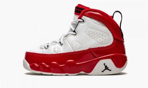 Nike Air Jordan 9 Retro (TD) Schoenen Kinderen Rood Wit Zwart Nederland | 429816-RKI