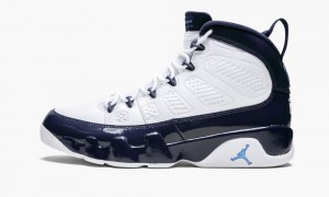 Nike Air Jordan 9 Retro 'UNC' Schoenen Heren Wit Blauw Donkerblauw Nederland | 583201-PRD