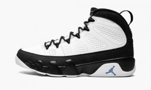 Nike Air Jordan 9 Retro 'University Blue' Schoenen Heren Wit Zwart Blauw Nederland | 895742-HTK