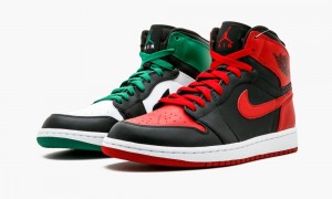 Nike Air Jordan DMP 1 Retro High Schoenen Heren Zwart Rood Wit Nederland | 958640-NPU