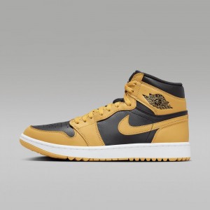 Nike Air Jordan I High G Schoenen Dames Geel Donkerblauw Nederland | 145239-MRL
