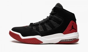 Nike Air Jordan Max Aura Schoenen Heren Zwart Rood Nederland | 524831-PFZ