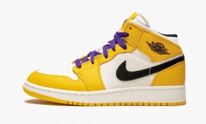 Nike Air Jordan Mid SE (GS) 'Lakers' Schoenen Kinderen Goud Zwart Nederland | 149270-ISG