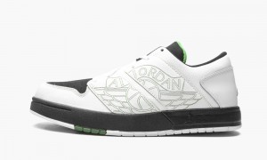 Nike Air Jordan Nu Retro 1 Low (GS) Schoenen Kinderen Wit Groen Zwart Nederland | 273641-AEO