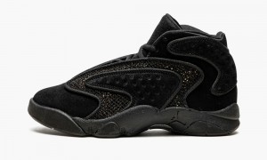 Nike Air Jordan OG Schoenen Dames Zwart Metal Goud Zwart Nederland | 710864-YVS