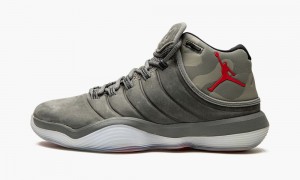 Nike Air Jordan Super.Fly 2017 Schoenen Heren Grijs Rood Nederland | 612407-REA