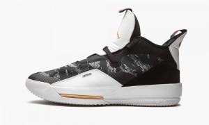 Nike Air Jordan XXXIII 'Tiger Camo' Schoenen Heren Zwart Wit Nederland | 319406-NKX