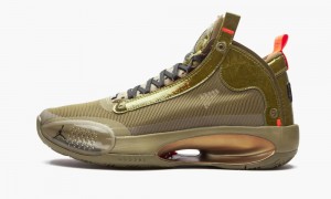 Nike Air Jordan XXXIV Zion PE 'Bayou Boys' Schoenen Heren Bruin Lichtrood Nederland | 953280-WZJ