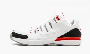 Nike Air Jordan Zoom Vapor RF x AJ3 'Fire Red' Schoenen Heren Wit Rood Zilver Zwart Nederland | 023157-CVQ