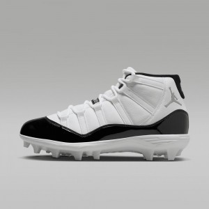 Nike Jordan 11 Mid TD Schoenen Heren Wit Zwart Metal Goud Nederland | 471695-HWT
