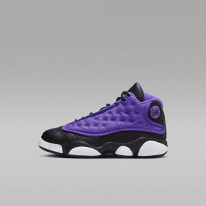 Nike Jordan 13 Retro Schoenen Kinderen Paars Wit Zwart Nederland | 139764-QKB