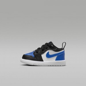 Nike Jordan 1 Low Alt Schoenen Kinderen Zwart Wit Koningsblauw Blauw Nederland | 870394-BXN