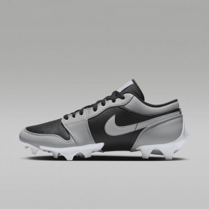 Nike Jordan 1 Low TD Schoenen Heren Zwart Lichtgrijs Nederland | 619582-URZ