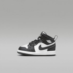 Nike Jordan 1 Mid SE Schoenen Kinderen Zwart Wit Nederland | 649182-RHW