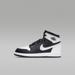 Nike Jordan 1 Retro High OG "Black & White" Schoenen Kinderen Zwart Wit Nederland | 597423-CVZ