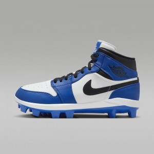 Nike Jordan 1 Retro MCS Schoenen Heren Koningsblauw Wit Zwart Nederland | 458932-DVF