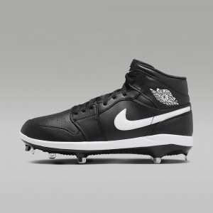 Nike Jordan 1 Retro Metal Schoenen Heren Zwart Wit Nederland | 836705-OMY