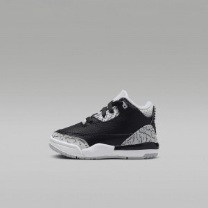 Nike Jordan 3 Retro "Green Glow" Schoenen Kinderen Zwart Wit Nederland | 689150-JFW
