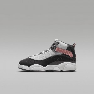 Nike Jordan 6 Rings Schoenen Kinderen Wit Rood Groen Donkergrijs Nederland | 293684-IDA