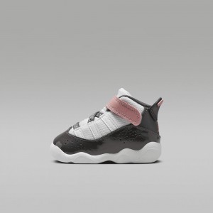 Nike Jordan 6 Rings Schoenen Kinderen Wit Rood Groen Donkergrijs Nederland | 671359-IQL