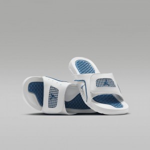 Nike Jordan Hydro 4 Retro Schoenen Kinderen Wit Blauw Nederland | 749056-SVX