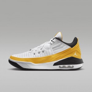 Nike Jordan Max Aura 5 Schoenen Heren Wit Geel Zwart Nederland | 714385-VKM
