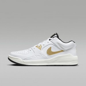 Nike Jordan Stadium 90 Schoenen Heren Wit Zwart Metal Goud Nederland | 436759-RHA