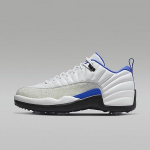 Nike Jordan XII G Schoenen Heren Wit Koningsblauw Zwart Nederland | 207159-EHO