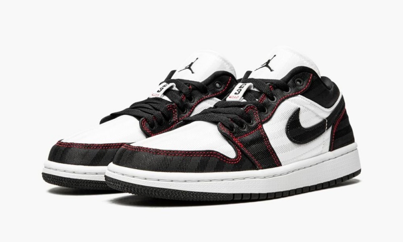 Nike AIr Jordan 1 Low SE UTL 'White / Black / Red' Schoenen Dames Wit Zwart Rood Nederland | 381590-NVK