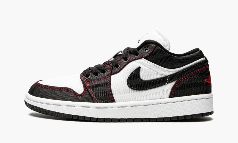 Nike AIr Jordan 1 Low SE UTL \'White / Black / Red\' Schoenen Dames Wit Zwart Rood Nederland | 381590-NVK
