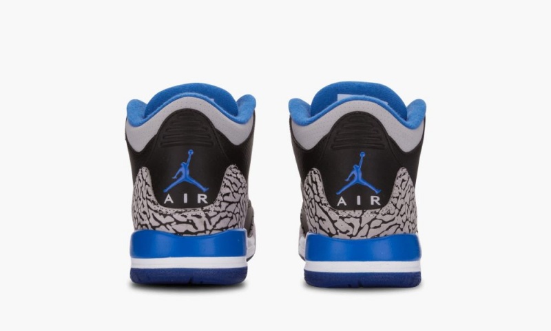Nike AIr Jordan 3 Retro BG 'Sport Blue' Schoenen Kinderen Zwart Blauw Grijs Nederland | 632054-ETR