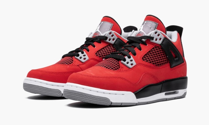 Nike AIr Jordan 4 Retro GS 'Toro Bravo' Schoenen Kinderen Rood Wit Zwart Grijs Nederland | 685107-ISR