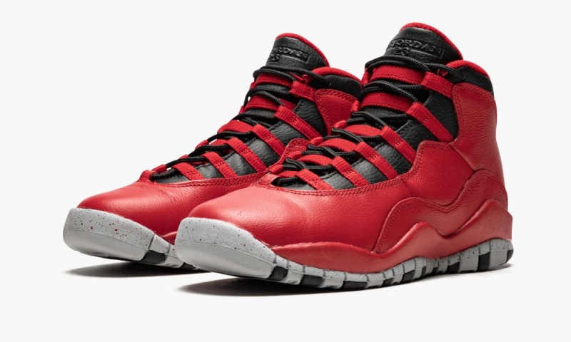 Nike Air Jordan 10 Retro 30th BG 'Bulls Over Broadway' Schoenen Kinderen Rood Zwart Nederland | 407289-IJK