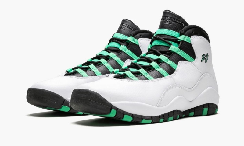 Nike Air Jordan 10 Retro 30th GG 'Verde' Schoenen Kinderen Wit Zwart Groen Nederland | 572036-FAE