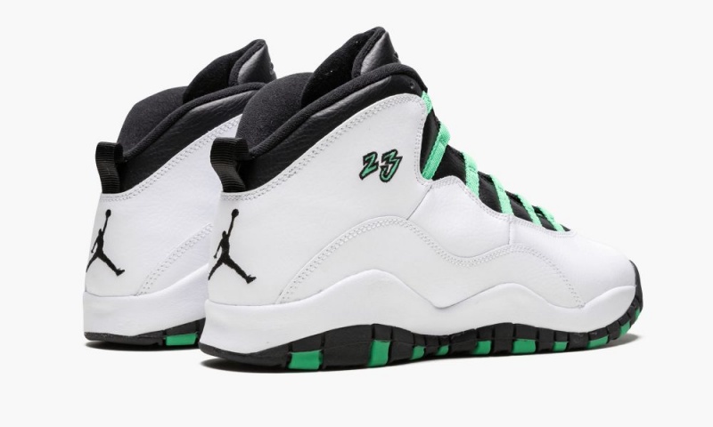 Nike Air Jordan 10 Retro 30th GG 'Verde' Schoenen Kinderen Wit Zwart Groen Nederland | 572036-FAE