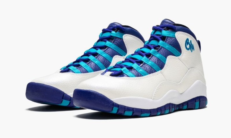 Nike Air Jordan 10 Retro BG 'Charlotte Hornets' Schoenen Kinderen Wit Blauw Nederland | 530497-HMV