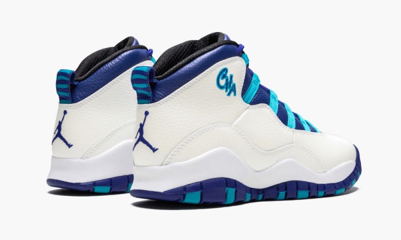 Nike Air Jordan 10 Retro BG 'Charlotte Hornets' Schoenen Kinderen Wit Blauw Nederland | 530497-HMV