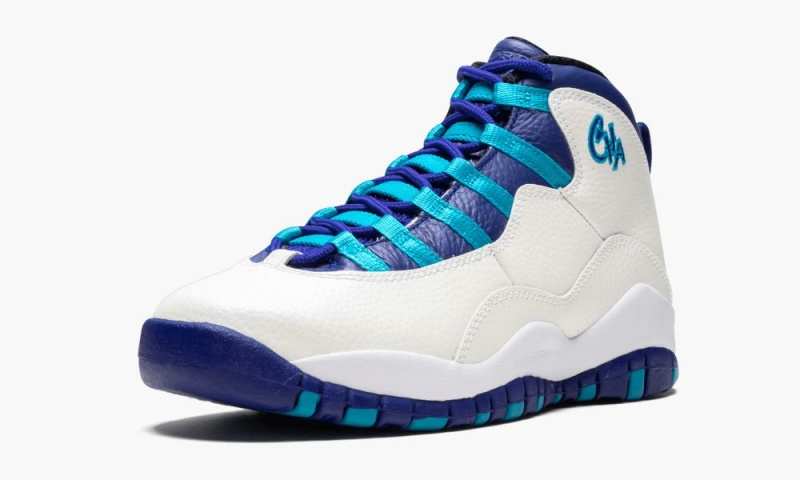 Nike Air Jordan 10 Retro BG 'Charlotte Hornets' Schoenen Kinderen Wit Blauw Nederland | 530497-HMV