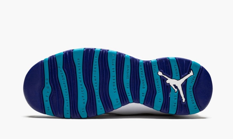 Nike Air Jordan 10 Retro BG 'Charlotte Hornets' Schoenen Kinderen Wit Blauw Nederland | 530497-HMV
