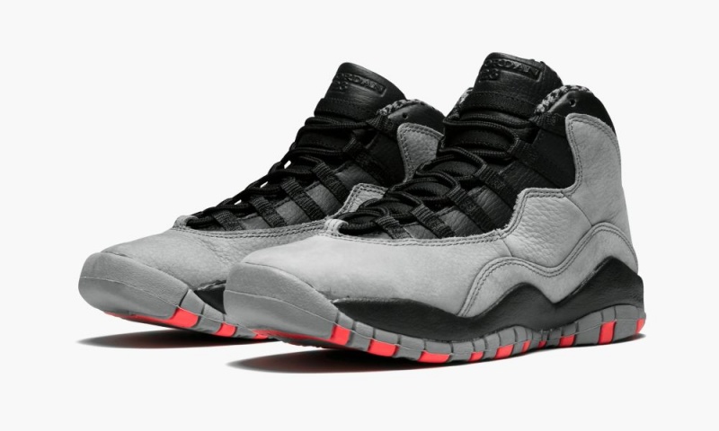 Nike Air Jordan 10 Retro (GS) 'Cool Grey' Schoenen Kinderen Grijs Zwart Nederland | 509726-OBR
