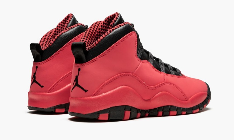 Nike Air Jordan 10 Retro (GS) 'Fusion Red' Schoenen Kinderen Rood Zwart Oranje Nederland | 018249-VQL